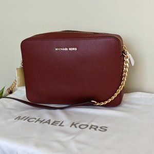 NWT MICHAEL Michael Kors Jet Set Large Crossbody w Dustbag